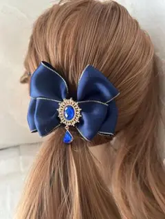 リボン ヘアクリップ 量産型 地雷 ゴスロリ