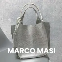 MARCO MASI マルコマージ シルバー クリア バッグ レザー
