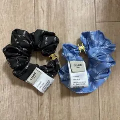 CELINE ブラック ロゴ シュシュ ノベルティ セット