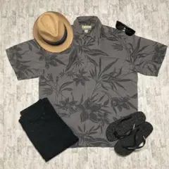 Kahala アロハシャツ　シルク100% 総柄　ゆるだぼ　開襟　オープンカラー