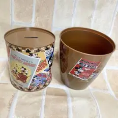 ディズニー 貯金箱＆カップ2点セット