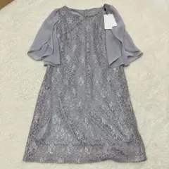 タグ付き　CUI YING レース　ワンピース　グレー　Ｌ