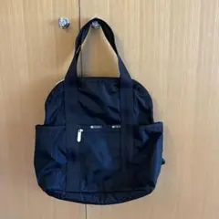 レスポートサック　黒　無地　2way ショルダー&リュック