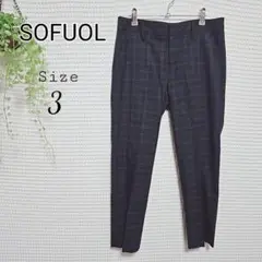 SOFUOL チェック柄 スラックス サイズ3