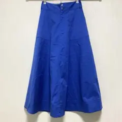 Vis ヴィス　ロングスカート ブルー　青　S