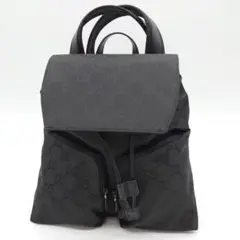 GUCCI グッチ GG柄 ロゴマーク ナイロン レザー ミニ 巾着 リュック