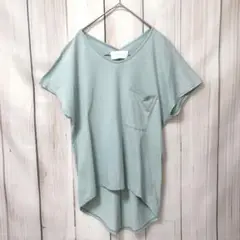 【ヨギー・サンクチュアリ】半袖 Tシャツ　ミントグリーン 　フリーサイズ