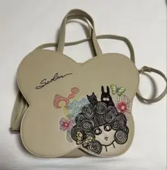 scolar 蝶型刺繍ショルダーバッグ
