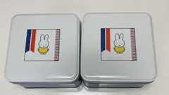ミッフィー スチール缶 小物入れ 2個 ショッパー　2枚