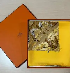 エルメス　スカーフ　新品未使用　カレ90 箱付き　タンザニア