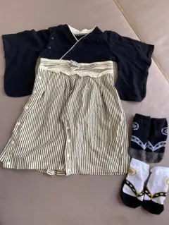 袴ロンパース 靴下2足付き