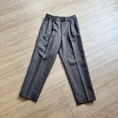 WYM ウィム タック スラックス メンズ パンツ グレージュ