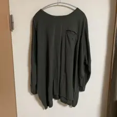 PEPE 長袖 チュニック 薄手 ダーク グリーン グレー M〜L