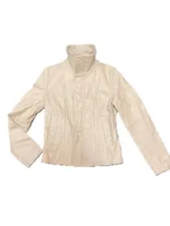 ビューティーアンドユース レザージャケット size S オフホワイト
