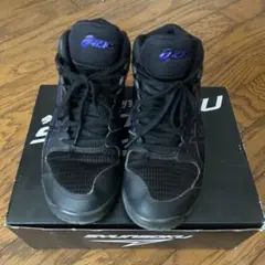 ASICS バスケットボールシューズ ブラック/パープル　　23.0センチ