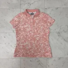 PUMA 花柄 ピンク シャツ M ゴルフ　ポロシャツ