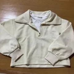 ꕤꕤꕤブランシェス/ジップアップ重ね着風トレーナー