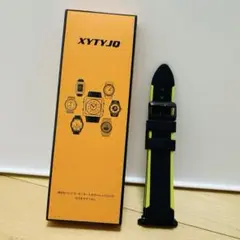 【XYTYJQ】　Apple watch バンド　ブラック　イエロー