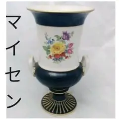 未使用品 マイセン 花瓶 金彩 花柄 コバルトブルー 花器 壺 レア 本物 豪華 m56897838842_1.jpg?1522713626