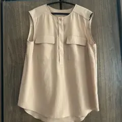 allureville ノースリーブシャツ ベージュ