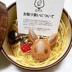 【新品未使用】限定 Q-pot. ポケモン イーブイ マカロン バッグチャーム