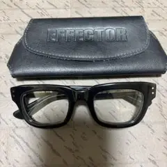 EFFECTOR MUNAKATA ブラック メガネ ケース付き