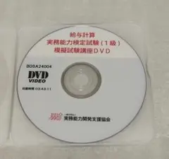 給与計算実務能力検定試験　2024年度　1級模擬試験講座DVD