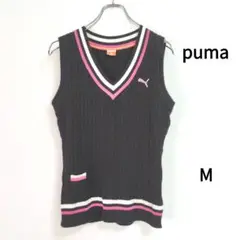 puma Vネックニットベスト サイズM