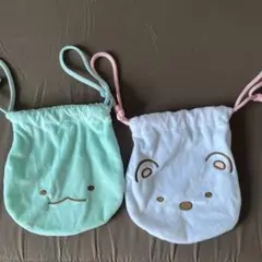 すみっコぐらし 巾着セット しろくまととかげ