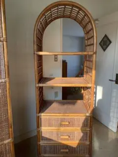 MARUJU'S RATTAN FURNITURE ヴィンテージ　ラタンシェルフ