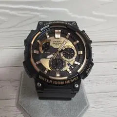 【不動品】CASIO クロノグラフ MCW-200H ラバーベルト腕時計