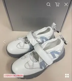 ロックフィッシュ ウェザーウェアメッシュフラットシューズ ホワイト