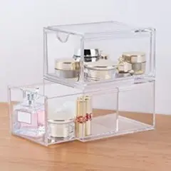 オシャレ⭐️収納ボックス 積み重ね可 引き出し 卓上 メイクボックス ジュエリー