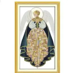 クロスステッチキット 天使 3 エンジェル クロスステッチ キット 図案 ドレス