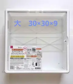 ダイソー　壁にも付けられる　コレクションボックス　大　30×30×9
