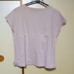 レディース 無印良品 ピンク ノースリーブ Tシャツ Lサイズ