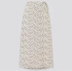 UNIQLO ベルテッドプリントフレアスカート