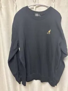 KANGOL ブラック トレーナー LL