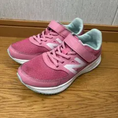 New Balance ピンク スニーカー 570 マジックテープ 20cm