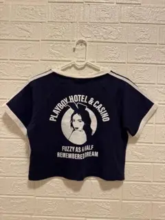 Playboy ネイビー 半袖Tシャツ Fサイズ