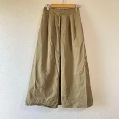 【GUジーユー】チノマキシスカート S ベージュ　ロングスカート古着