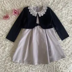 グローバルワーク 女の子 セレモニーセットアップ ワンピース ボレロ 120cm