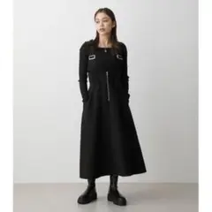 AZUL Z-UP JUMPER SKIRT ブラック