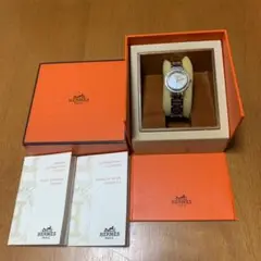 腕時計 エルメス HERMES CL4.230 クリッパー レディース ナクレ