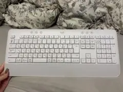【美品】Logi ワイヤレスキーボード　白色