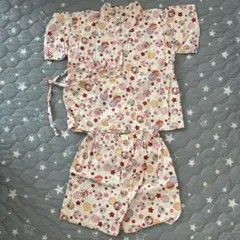 花柄甚平 90cm 綿100%