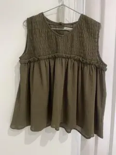 【美品】GALLARDAGALANTE ノースリーブ　グリーン