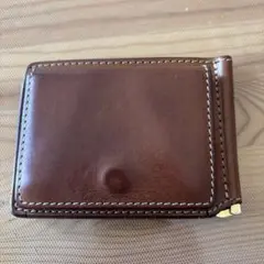 ART & BROWN ブラウンレザー マネークリップ