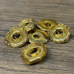 ゴールド 変形ボタン 6個セット