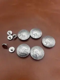 インディアンコンチョ　5個セット　ネジ式　20mm